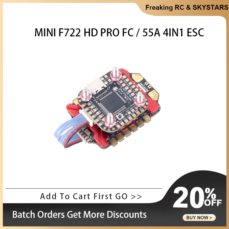 SKYSTARS 20×20 Mini Stack F722 - Foxeer Reaper F4 128K 65A Esc recensione e prezzo